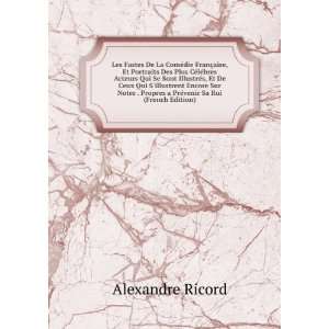   Propres a PrÃ©venir Sa Rui (French Edition) Alexandre Ricord Books