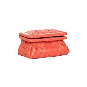 Bottega Veneta magma basketwoven leather lipstick case