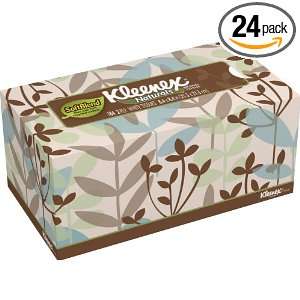 Kleenex Natural White Facial Tissues, 184 Count, (Pack of 24) [ 