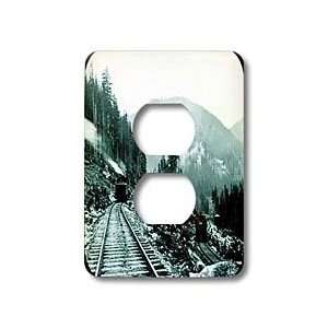 Lantern Slide   Trains Coming and Going Classic American Railroad 