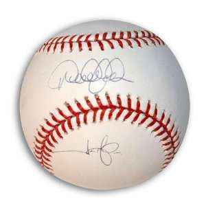   Derek Jeter and Jason Giambi Dual Signed Baseball Sports Collectibles