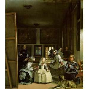 Velazquez   Las Meninas or The Family of Philip IV   Hand Painted 
