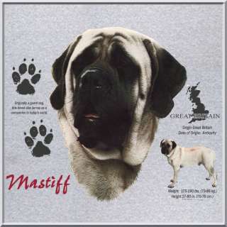 Origin English Mastiff Dog Breed SWEATSHIRT S 2X,3X,4X  