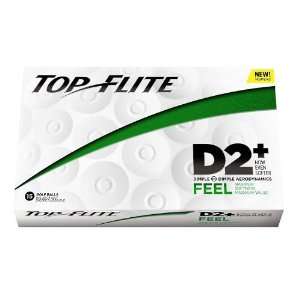 Top Flite D2 Feel Custom Double Personalized Golf Balls (15 Ball Pack 