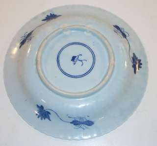 Antique 9 Chinese Export Blue and White Bowl  