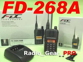 FDC FD 268A VHF 136 174 Mhz Radio + Earpiece FD268  