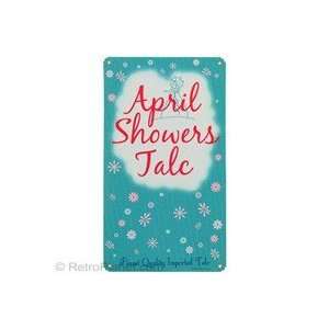 April Showers Talc Metal Sign