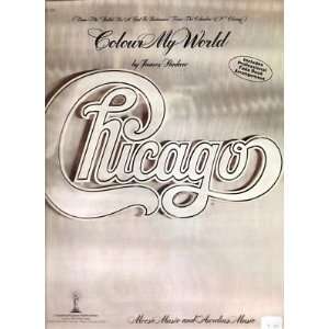  Sheet Music Colour My World Chicago 200 