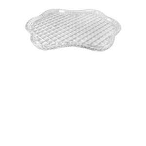  Scalloped Crystal Tray