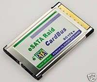 eSATA raid ultra compact short pcmcia PC card adapter  