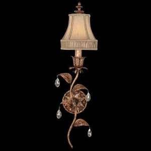 Fine Art Lamps 408050 Pastiche 1 Light Wall Sconce in Bronze Gold 4080