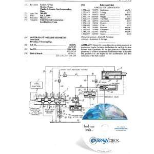   Patent CD for POWER PLANT VARIABLE GEOMETRY CONTROL 
