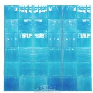   glass 2 glass tiles in aqua film faced sheets