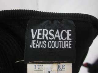 You are bidding on a VERSACE JEANS COUTURE Black V Neck Sweater size 