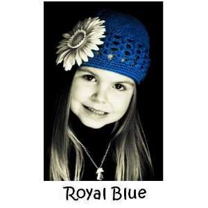   Little Noggin Royal Blue crochet beanie kufi hat for baby & toddler