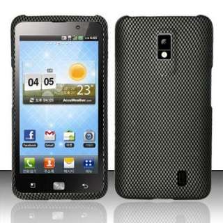 For Verizon LG Spectrum 4G VS920 Carbon Fiber Print Skin Snap on Hard 