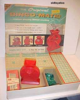 VINTAGE 1960 BINGO MATIC GAME TRANSOGRAM  