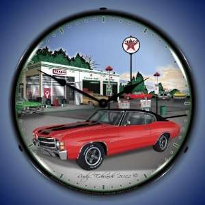  1971 Chevy Chevelle Lighted Wall Clock