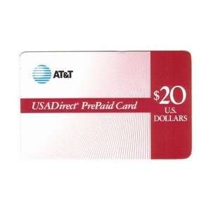  Collectible Phone Card $20. USADirect PrePaid Card (Red 
