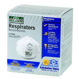  MSA Safety Works 10089692 Harmful Dust N95 Respirator with 