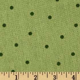  44 Wide Basically Kaye Dots Green/Grass Fabric By The 