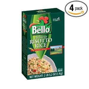 Riso Bello Arborio Risotto Rice, 35.0 Ounce Bags (Pack of 4)