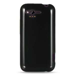  VMG HTC Rhyme TPU Rubber Skin Case Cover   Black Premium 1 