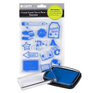    The Paper Company Clear Stamp Value Pack   Teacher