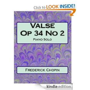 Valse Op 34 No 2 Sheet Music Frederick Chopin  Kindle 