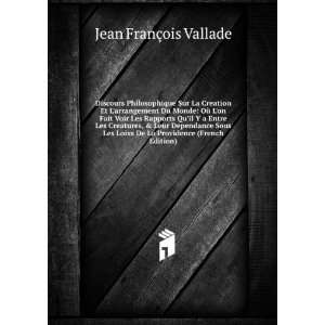   De La Providence (French Edition) Jean FranÃ§ois Vallade Books