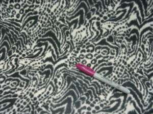 Fabric Flocked Velour Snow Cat Upholstery 107E  