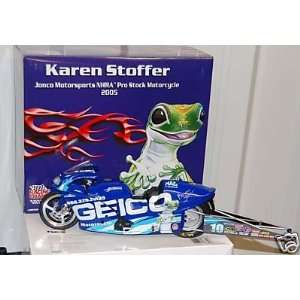  Karen Stoffer Autographed Geico Motorcycle 05   Sports 