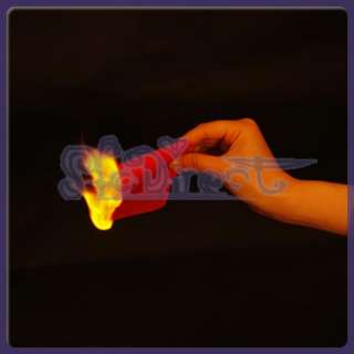 Fire Paper Flash Magic Trick Prop Toy Smokeless Burning rose flower 