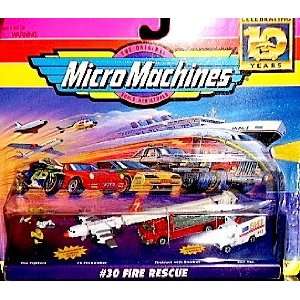 Micro Machines by Galoob #30 Fire Rescue includes 2 Fire Fighters, P3 