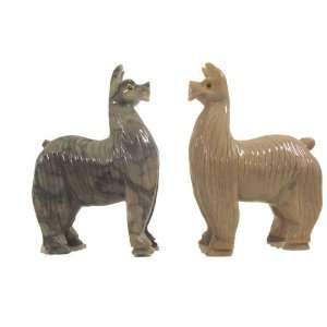   Soapstone Llama Figurine 6.0h Llama Stone Carving 