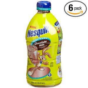 Nestle Nesquik Ready To Drink Flavored Milk, Chocolate (Fat Free), 56 