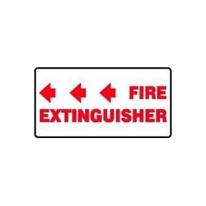  FIRE EXTINGUISHER (ARROW LEFT) Sign   7 x 14 Aluma Lite 