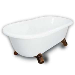   WW DM3 M2 45 OB Madeline Double Ended Clawfoot Bathtub in White, Armad