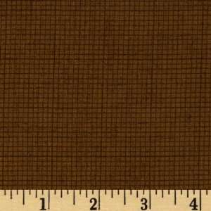  44 Wide Moda Origins Graph Paper Brown Sugar Fabric By 