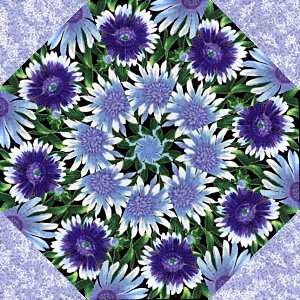 WILDFLOWERS SNOW BLOSSOMS Kaleidoscope QUILT BLOCKS KIT  