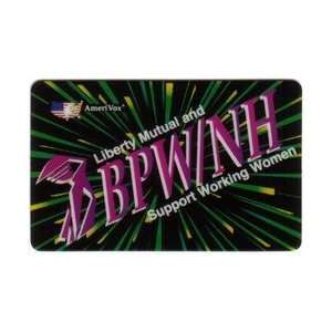 Collectible Phone Card Liberty Mutual and BPWNH Support Working Women 
