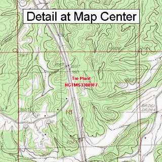  USGS Topographic Quadrangle Map   Tie Plant, Mississippi 