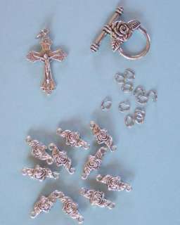 KIT ~ Parts for making a ROSE Rosary Bracelet  