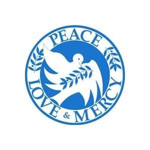  Peace, Love, Mercy Circle Magnet Automotive