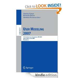 User Modeling 2007 11th International Conference, UM 2007, Corfu 