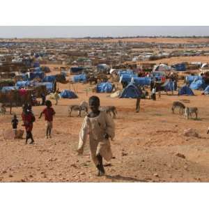  Children Play in the North Darfur Refugee Camp of El 