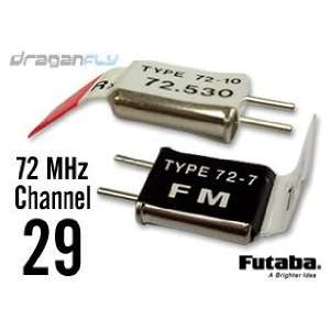  Futaba Channel 29 Crystal Set 72MHz FM Radio Receiver 