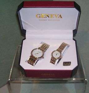 Geneva His & Her Watch Set anniversary valentines gift  