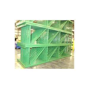  Teardrop Pallet Rack Upright   192H x 42W   22,000# cap 