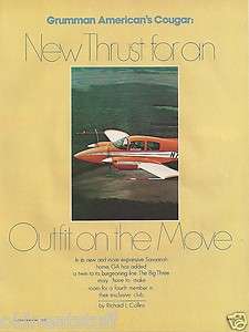 1976 Grumman American Cougar Aircraft report 1/15/12  